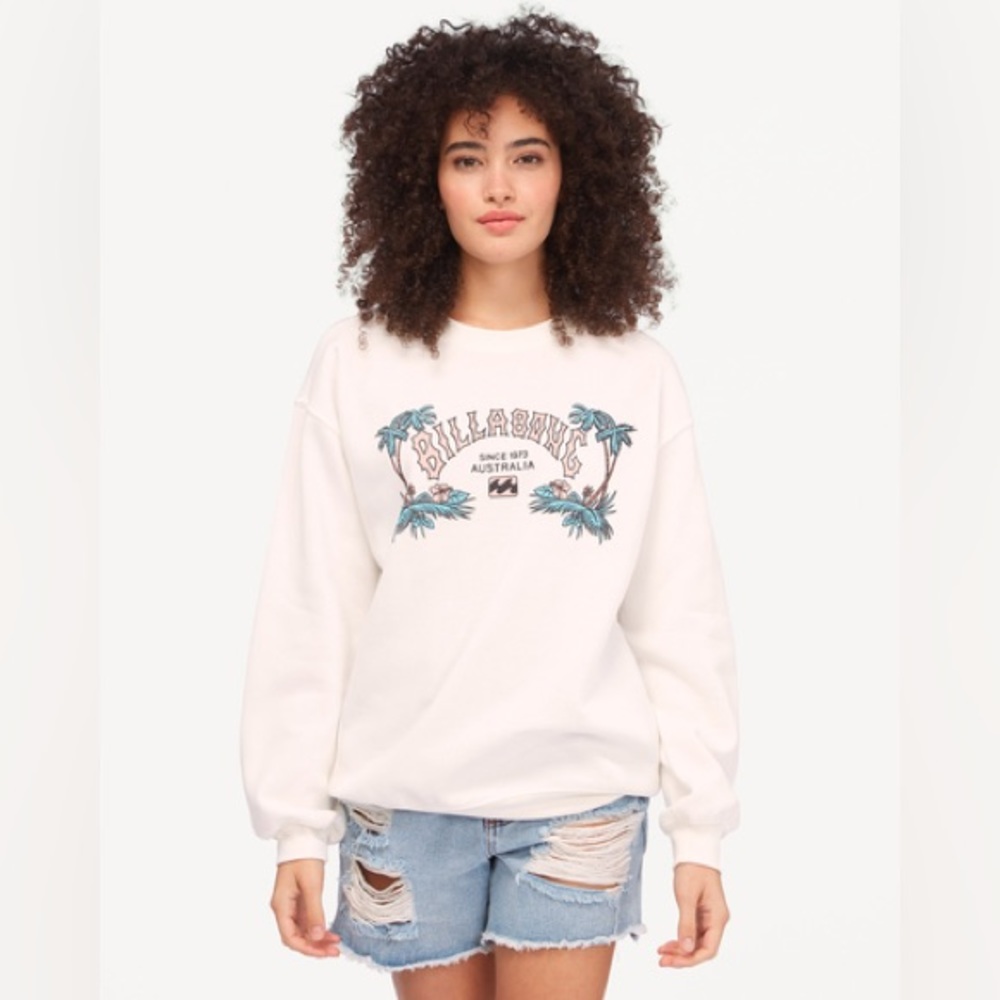 Billabong Heritage Palms Crew Neck Sweatshirt Size: M